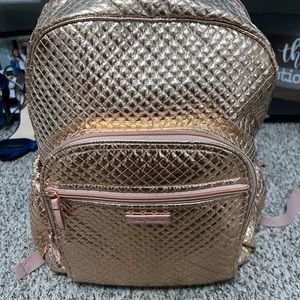Rose Gold Vera Bradley Backpack